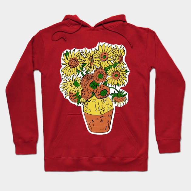 Sunflowers Hoodie by EV Visuals